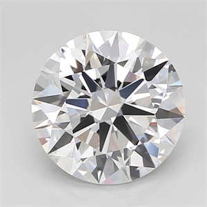 Picture of Lab Grown Diamond 2.71 Carats, Round with Ideal Cut, D Color, IF Clarity and Certified by IGI