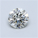 Natural Diamond 0.72 Carats, Round with Very Good Cut, K Color, SI1 Clarity and Certified by GIA