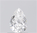 Natural Diamond 0.50 Carats, Pear with  Cut, F Color, SI1 Clarity and Certified by GIA