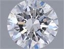 Natural Diamond 0.50 Carats, Round with Excellent Cut, D Color, SI1 Clarity and Certified by GIA