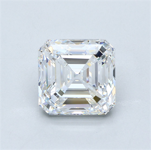 Picture of Natural Diamond 5.01 Carats, Asscher with  Cut, D Color, VS1 Clarity and Certified by GIA