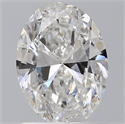 Natural Diamond 1.00 Carats, Oval with  Cut, F Color, SI1 Clarity and Certified by GIA