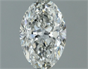 Natural Diamond 0.52 Carats, Oval with  Cut, H Color, VS1 Clarity and Certified by IGI