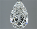 Natural Diamond 2.01 Carats, Pear with  Cut, H Color, SI1 Clarity and Certified by GIA