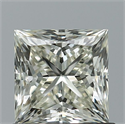 Natural Diamond 1.02 Carats, Princess with  Cut, I Color, VVS1 Clarity and Certified by IGI