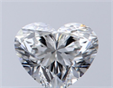 Natural Diamond 0.38 Carats, Heart with  Cut, F Color, VS2 Clarity and Certified by GIA
