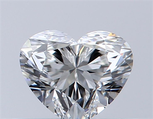 Picture of Natural Diamond 0.38 Carats, Heart with  Cut, F Color, VS2 Clarity and Certified by GIA