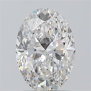 Picture of Natural Diamond 1.20 Carats, Oval with  Cut, E Color, SI2 Clarity and Certified by GIA