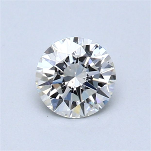 Picture of Natural Diamond 0.49 Carats, Round with Excellent Cut, G Color, VS2 Clarity and Certified by GIA