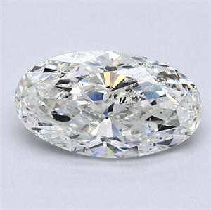 Picture of Natural Diamond 2.51 Carats, Oval with  Cut, H Color, SI2 Clarity and Certified by GIA