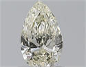 Natural Diamond 0.52 Carats, Pear with  Cut, J Color, VVS1 Clarity and Certified by GIA