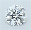 Lab Grown Diamond 1.50 Carats, Round with Ideal Cut, E Color, VVS2 Clarity and Certified by IGI