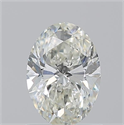 Natural Diamond 1.01 Carats, Oval with  Cut, J Color, SI2 Clarity and Certified by GIA