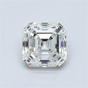 Picture of Natural Diamond 1.01 Carats, Asscher with  Cut, I Color, VS1 Clarity and Certified by GIA