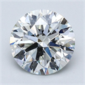 Diamante Natural 1.80 quilates, Redondo , Color H, claridad VS2 y certificado GIA