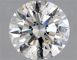 Picture of Natural Diamond 2.02 Carats, Round with Excellent Cut, I Color, VS2 Clarity and Certified by GIA