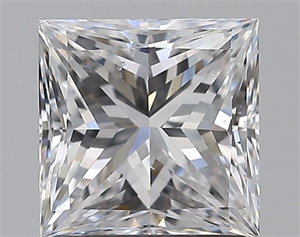 Foto Diamante Natural 1.50 quilates, Princesa , Color D, claridad VS2 y certificado GIA de