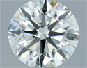 Natural Diamond 0.73 Carats, Round with Excellent Cut, I Color, VVS1 Clarity and Certified by IGI
