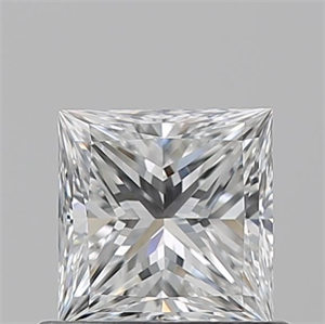 Picture of Natural Diamond 0.71 Carats, Princess with  Cut, F Color, VS1 Clarity and Certified by GIA