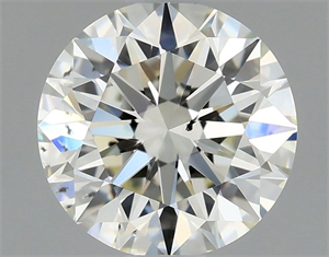 Picture of Natural Diamond 0.75 Carats, Round with Excellent Cut, J Color, SI1 Clarity and Certified by GIA