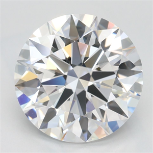 Picture of Lab Grown Diamond 3.34 Carats, Round with Ideal Cut, D Color, VVS1 Clarity and Certified by IGI