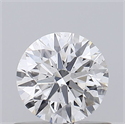 Natural Diamond 0.57 Carats, Round with Excellent Cut, E Color, SI2 Clarity and Certified by GIA