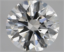 Lab Grown Diamond 1.51 Carats, Round with Ideal Cut, E Color, VVS2 Clarity and Certified by IGI
