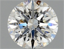 Natural Diamond 0.71 Carats, Round with Excellent Cut, H Color, SI1 Clarity and Certified by GIA