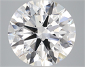 Lab Grown Diamond 3.50 Carats, Round with Ideal Cut, D Color, VVS2 Clarity and Certified by IGI