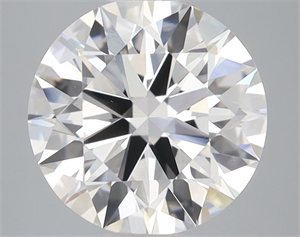 Picture of Lab Grown Diamond 3.50 Carats, Round with Ideal Cut, D Color, VVS2 Clarity and Certified by IGI