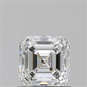 Foto Diamante Natural 0.90 quilates, Asscher , Color F, claridad VVS2 y certificado GIA de