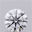 Del inventario de diamantes de laboratorio, 0.72 quilates, Redondo , Color D, claridad VVS2 y certificado IGI