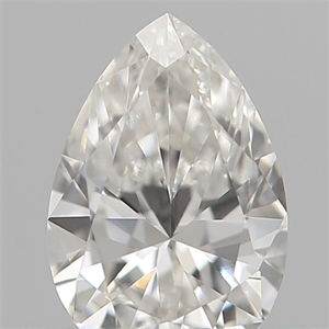 Picture of Natural Diamond 0.11 Carats, Pear with  Cut, F Color, VVS2 Clarity and Certified by IGI