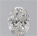 Natural Diamond 1.50 Carats, Oval with  Cut, G Color, SI2 Clarity and Certified by GIA
