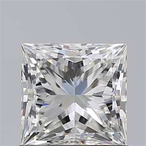 Picture of Natural Diamond 0.96 Carats, Princess with  Cut, H Color, VVS1 Clarity and Certified by GIA