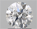 Diamante Natural 1.17 quilates, Redondo , Color F, claridad VVS1 y certificado GIA