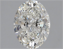 Natural Diamond 1.50 Carats, Oval with  Cut, H Color, SI2 Clarity and Certified by GIA