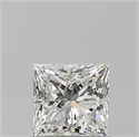 Natural Diamond 0.71 Carats, Princess with  Cut, I Color, VVS1 Clarity and Certified by GIA