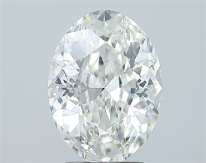 Picture of Natural Diamond 2.51 Carats, Oval with  Cut, G Color, SI1 Clarity and Certified by GIA
