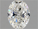 Natural Diamond 0.71 Carats, Oval with  Cut, F Color, VS1 Clarity and Certified by GIA