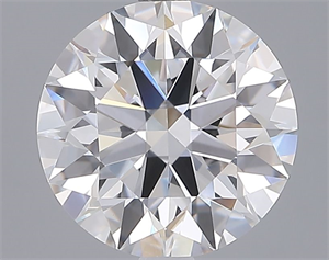 Picture of Lab Grown Diamond 3.05 Carats, Round with Ideal Cut, E Color, VVS2 Clarity and Certified by IGI