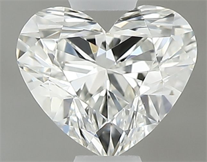 Picture of Natural Diamond 0.40 Carats, Heart with  Cut, I Color, VVS1 Clarity and Certified by GIA