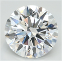 Lab Grown Diamond 3.61 Carats, Round with Ideal Cut, D Color, IF Clarity and Certified by IGI