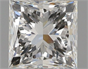 Natural Diamond 1.01 Carats, Princess with  Cut, H Color, SI1 Clarity and Certified by GIA