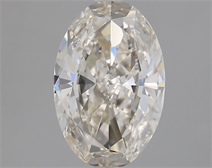 Picture of Natural Diamond 1.70 Carats, Oval with  Cut, K Color, IF Clarity and Certified by GIA