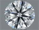 Natural Diamond 0.50 Carats, Round with Very Good Cut, F Color, VS2 Clarity and Certified by GIA