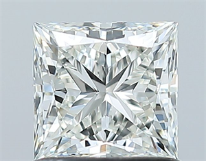 Picture of Natural Diamond 1.01 Carats, Princess with  Cut, I Color, VS1 Clarity and Certified by GIA