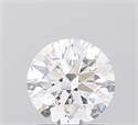 Lab Grown Diamond 1.30 Carats, Round with Excellent Cut, D Color, VVS1 Clarity and Certified by IGI