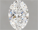 Natural Diamond 0.55 Carats, Oval with  Cut, E Color, VS2 Clarity and Certified by GIA
