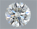 Natural Diamond 0.75 Carats, Round with Excellent Cut, H Color, VS2 Clarity and Certified by GIA